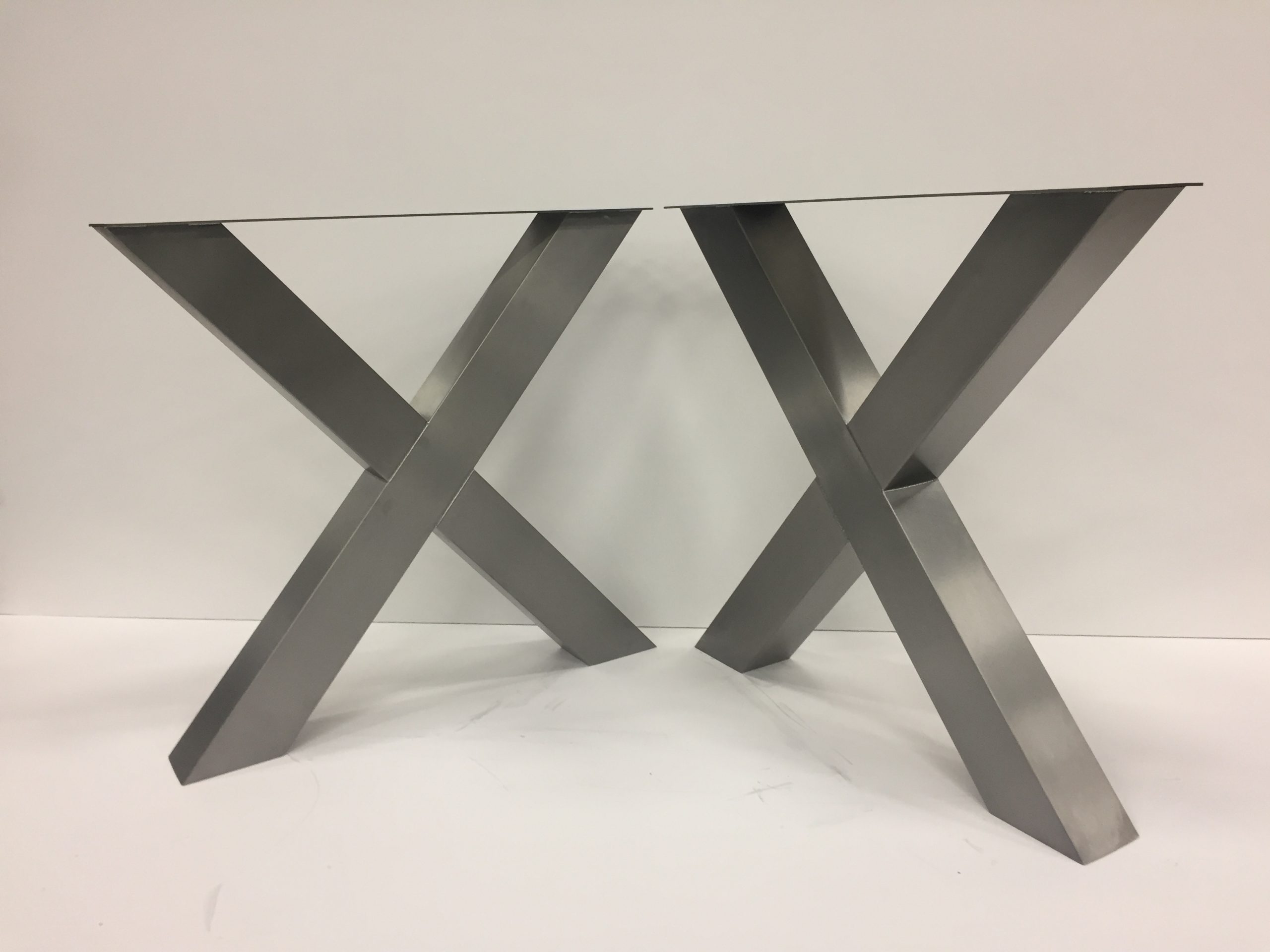 RVS X tafelpoot rechts en links 100x100